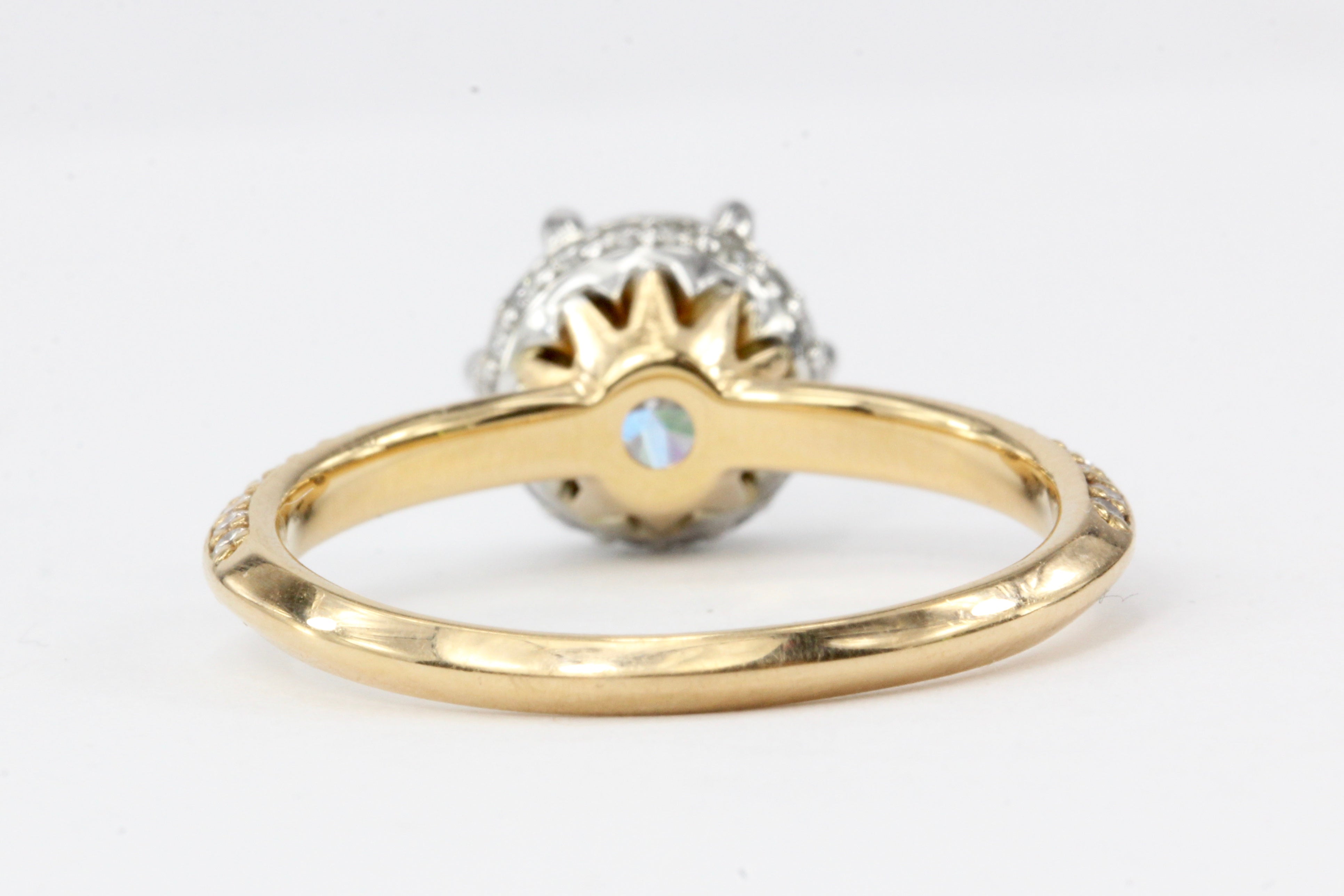 New 18K Rose Gold 1.35 Carat Diamond Engagement Ring GIA Certified - Queen May