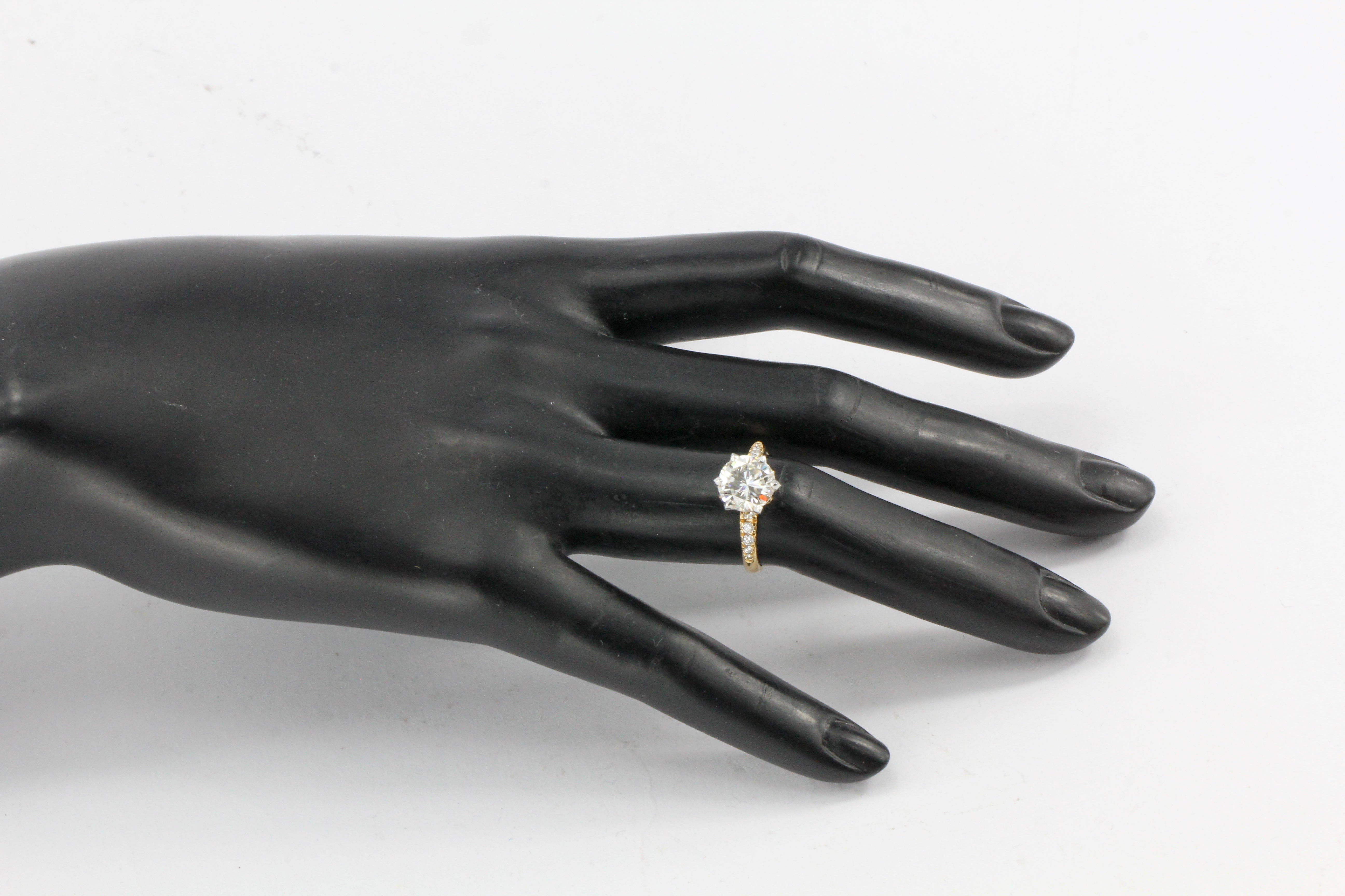 Rose Gold 2.62 CTW Diamond Engagement Ring GIA Cert - Queen May