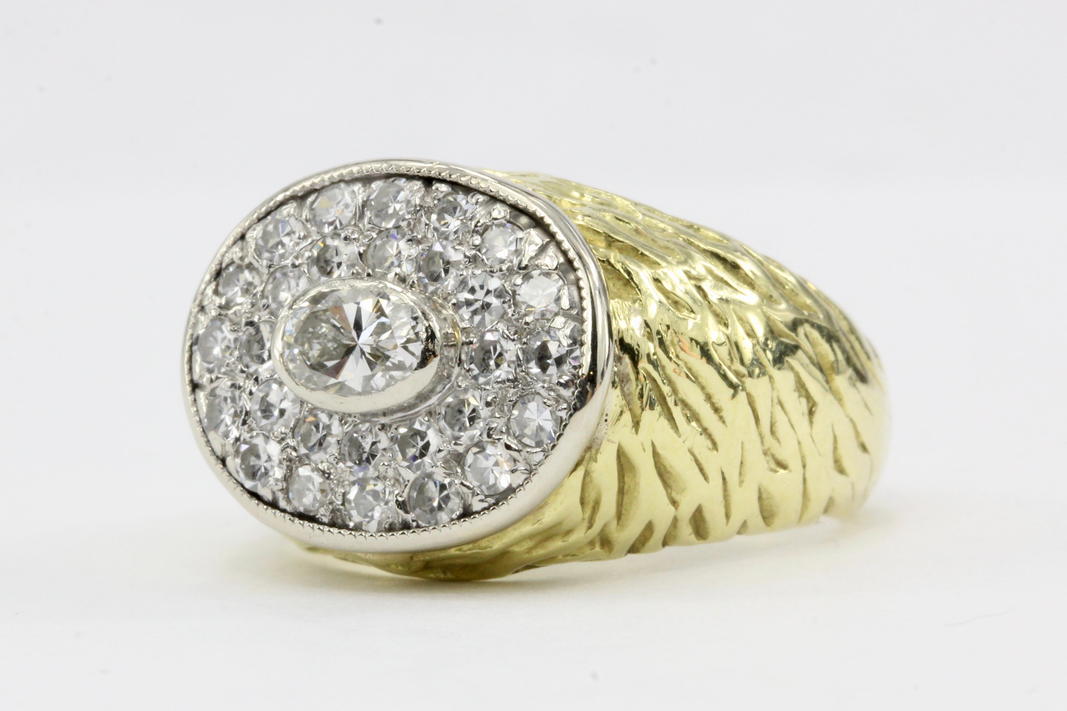 18K Yellow and White Gold .86 CTW Diamond Ring - Queen May
