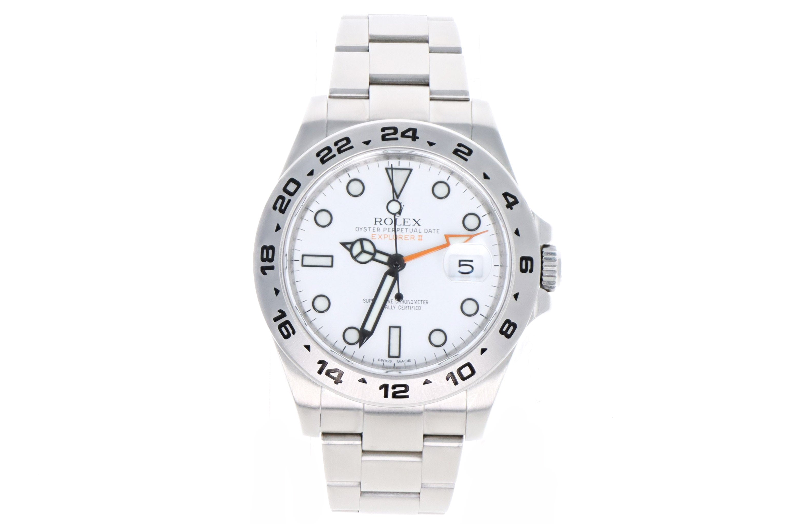Rolex Explorer II 42mm White Dial Model 216570 - Queen May