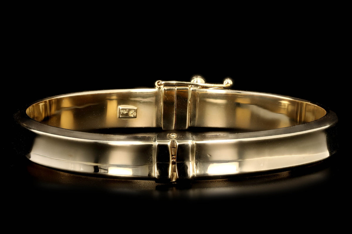 18K Yellow Gold Bangle - Queen May