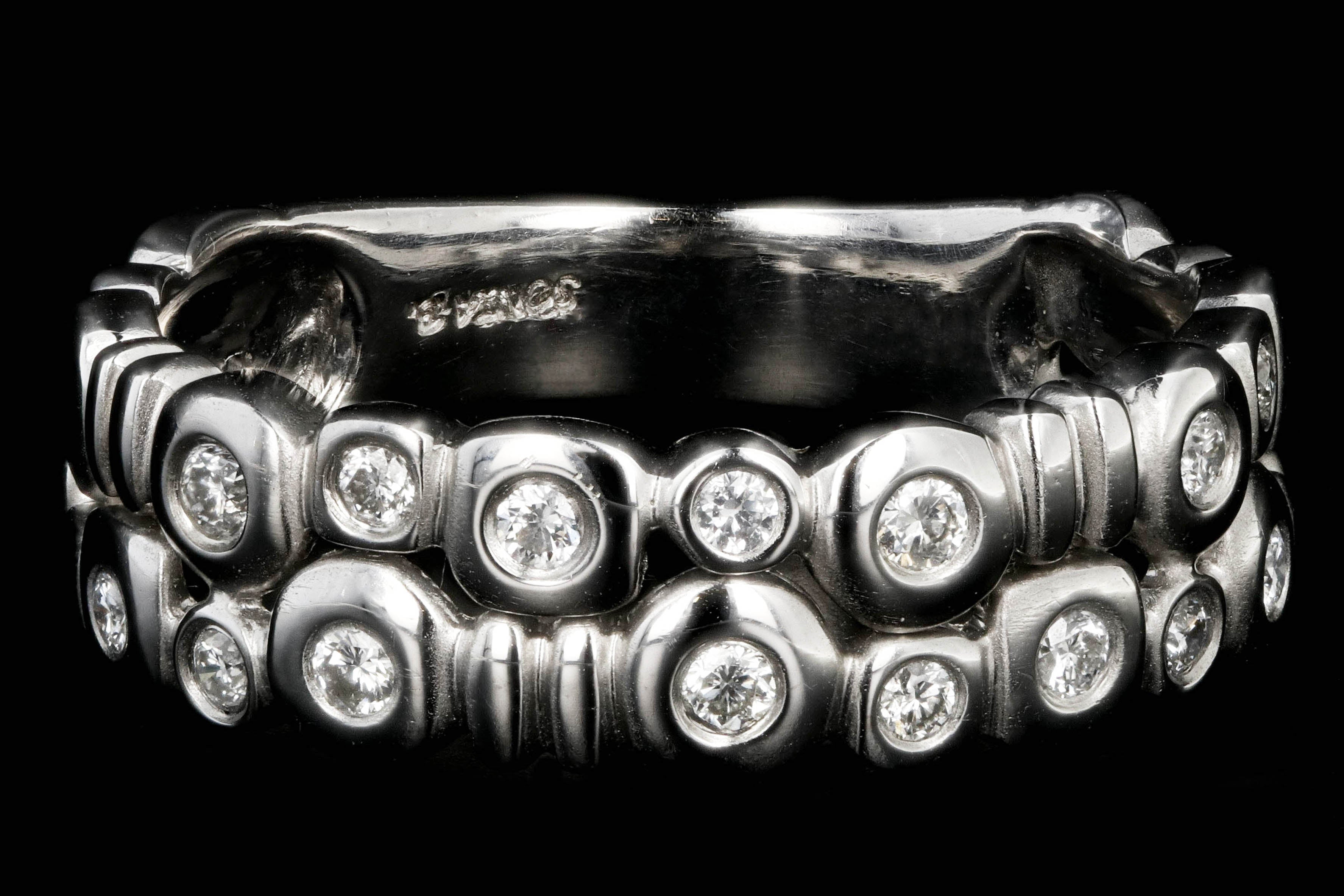 Sonia B 14K White Gold .25 Carat Diamond Band - Queen May