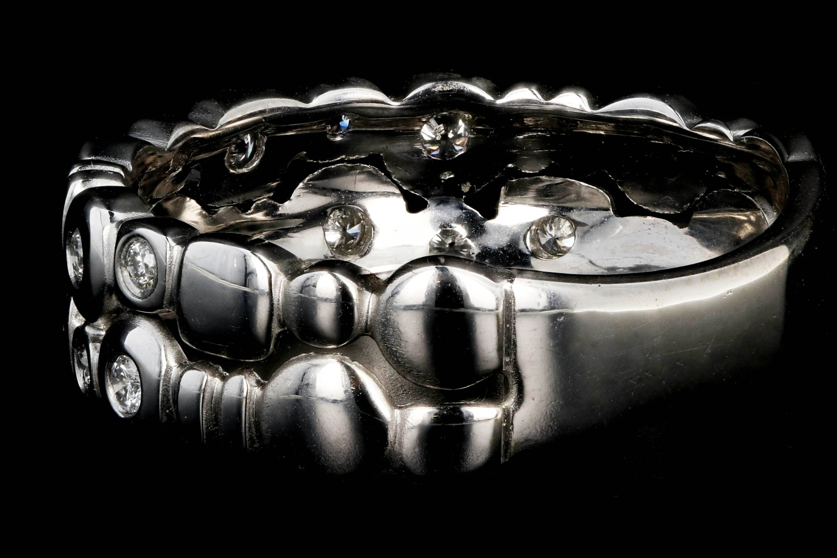 Sonia B 14K White Gold .25 Carat Diamond Band - Queen May