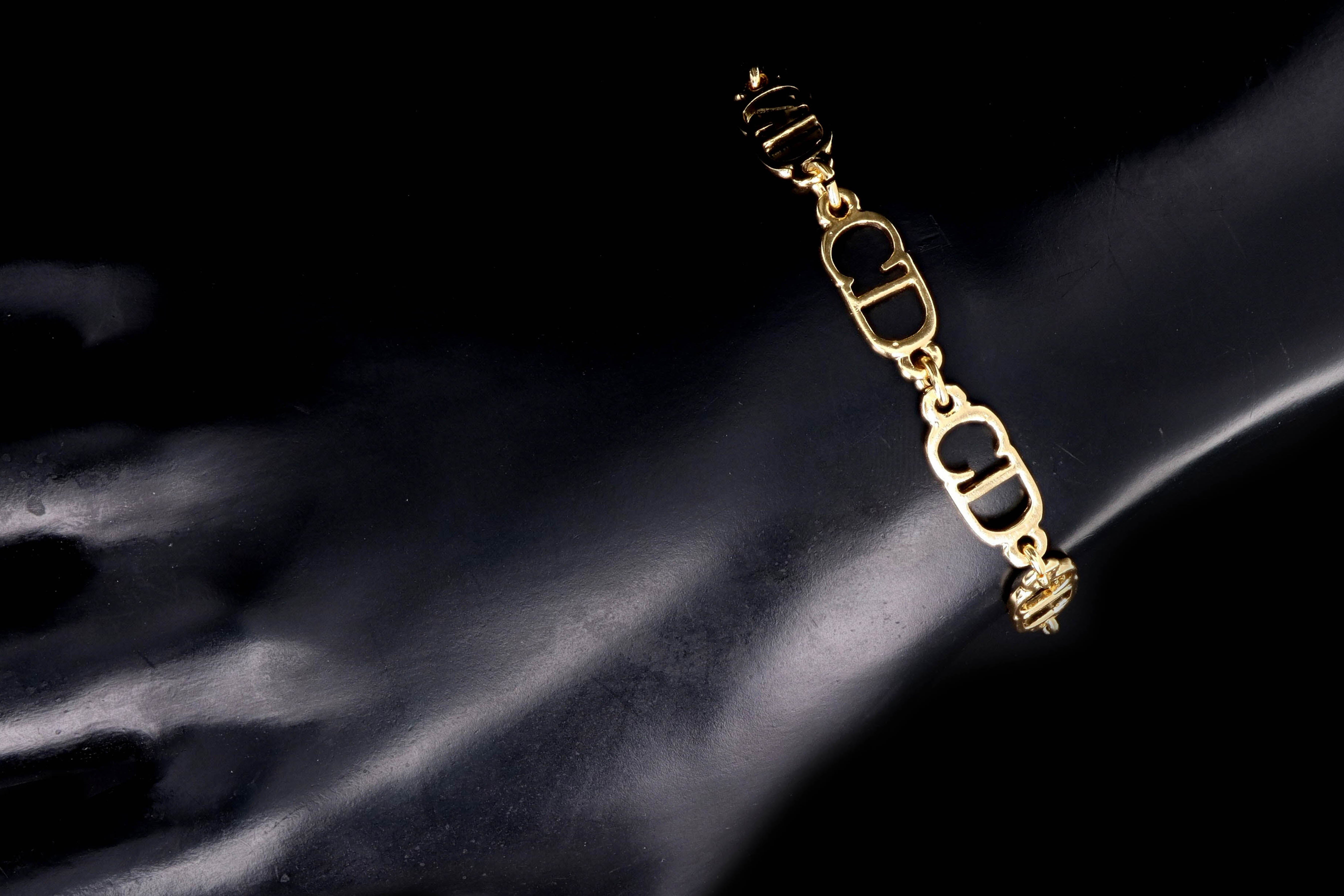 Vintage Christian Dior Logo Bracelet - Queen May