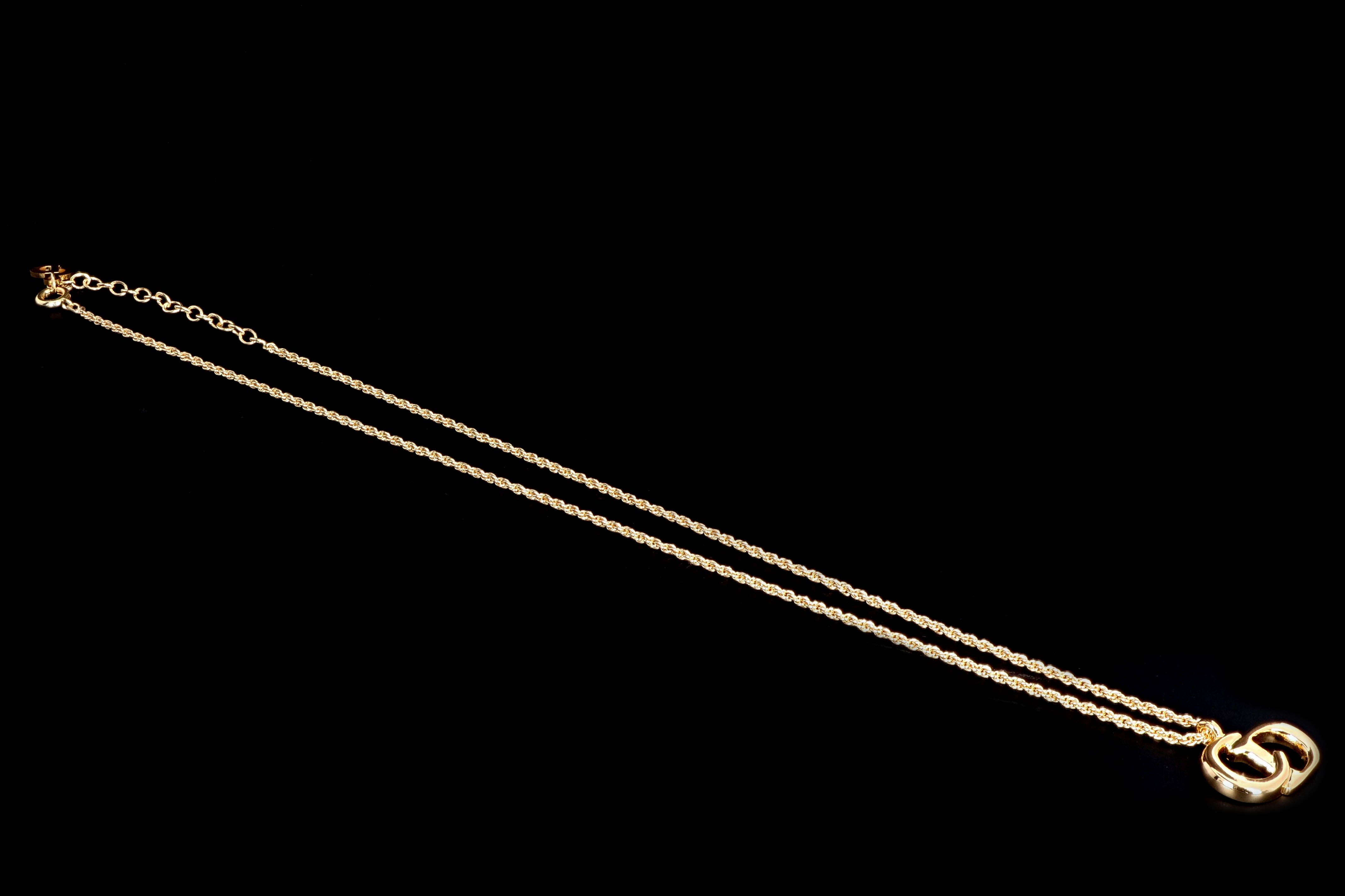 Vintage Christian Dior Logo Necklace - Queen May