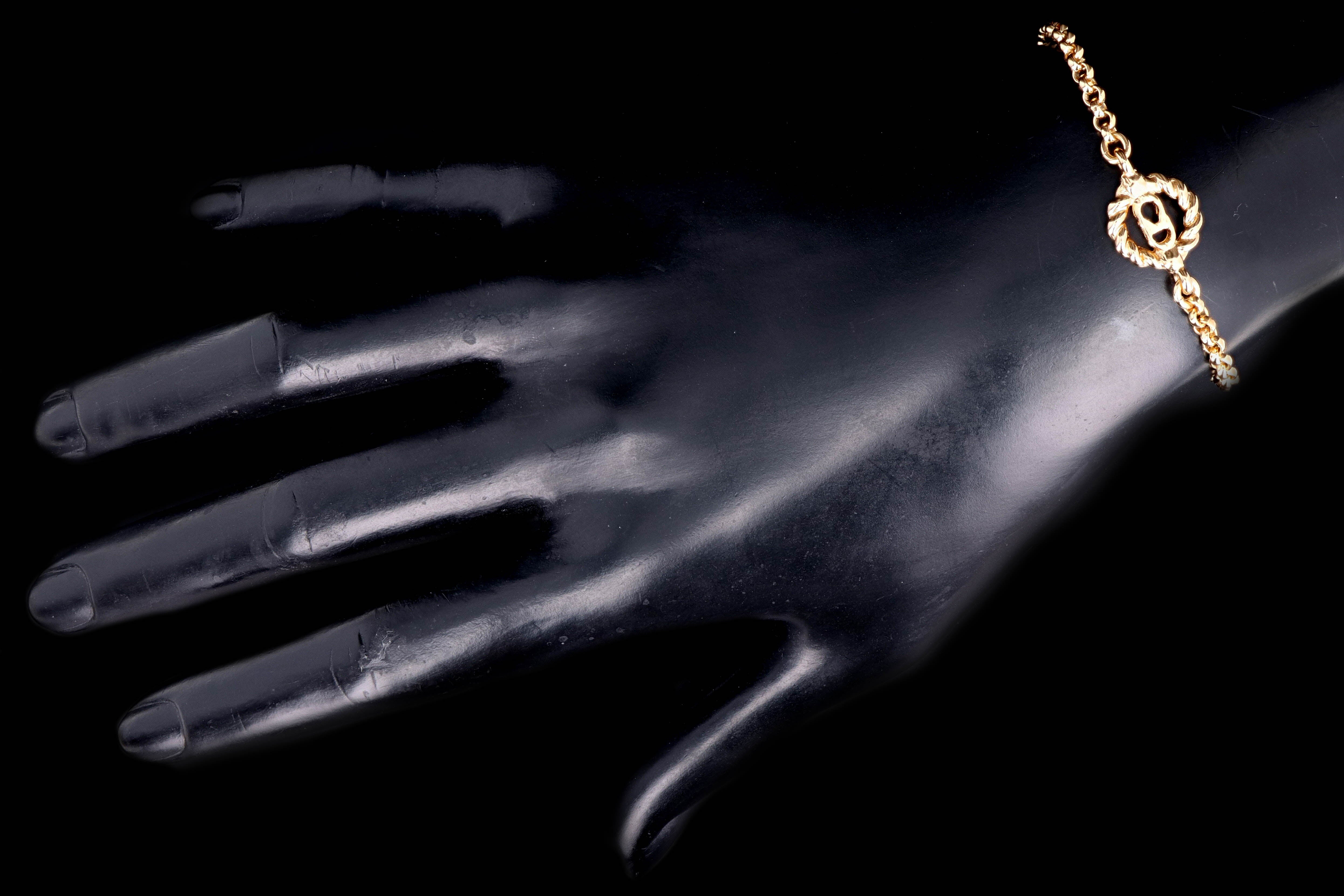 Vintage Christian Dior Logo Bracelet - Queen May