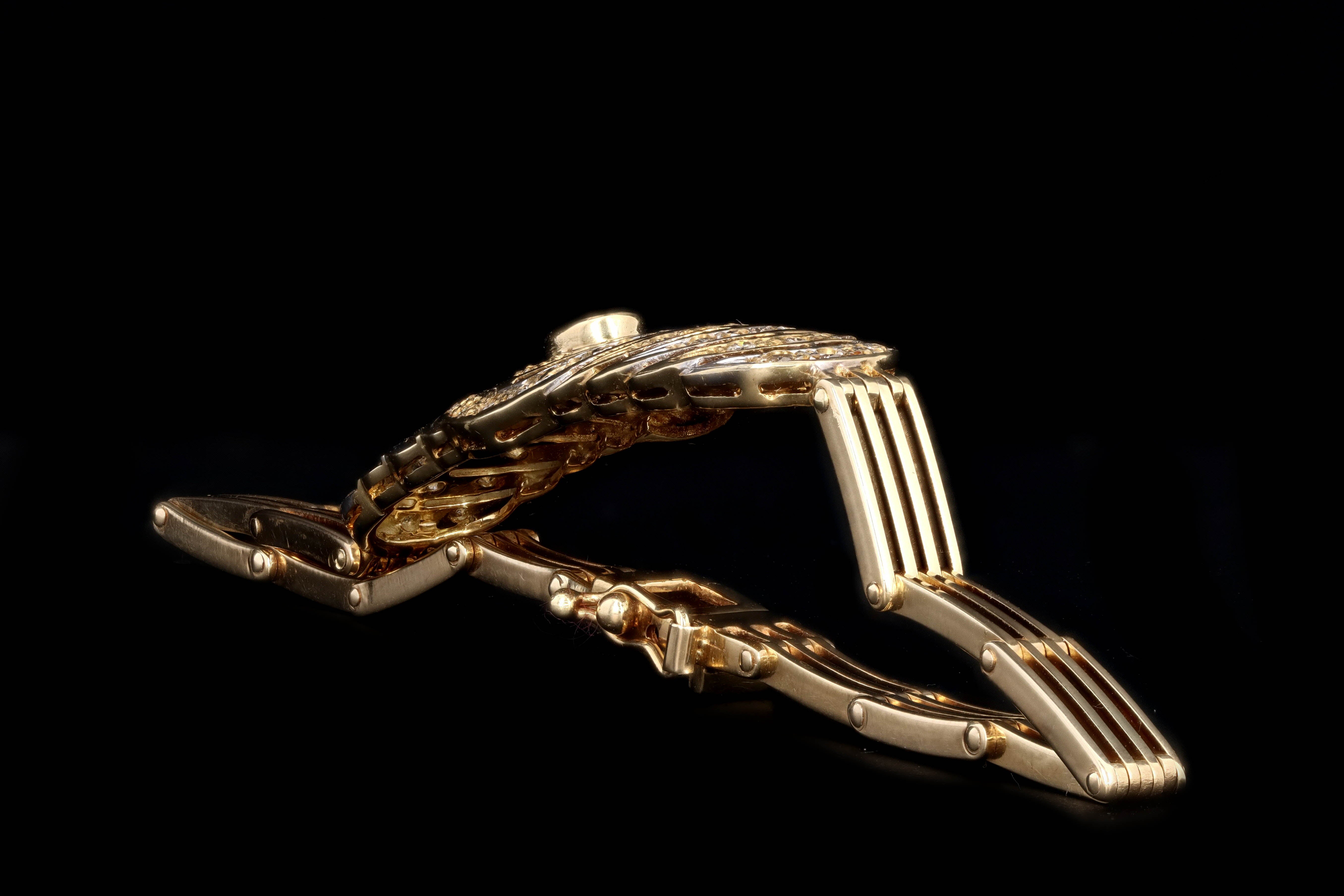 Vintage 14K Yellow Gold .25 Carat Oval Ruby & Diamond Bracelet - Queen May