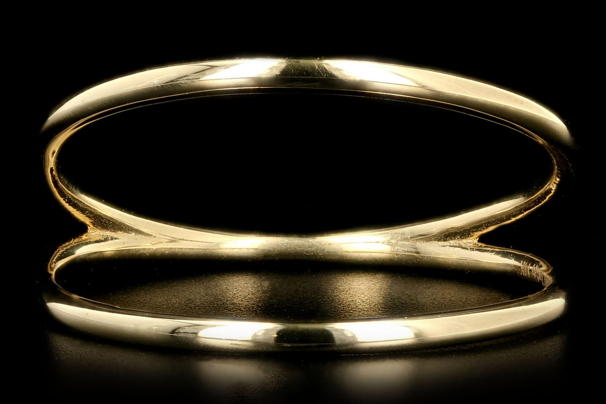 14K Yellow Gold Double Row Wire Band - Queen May