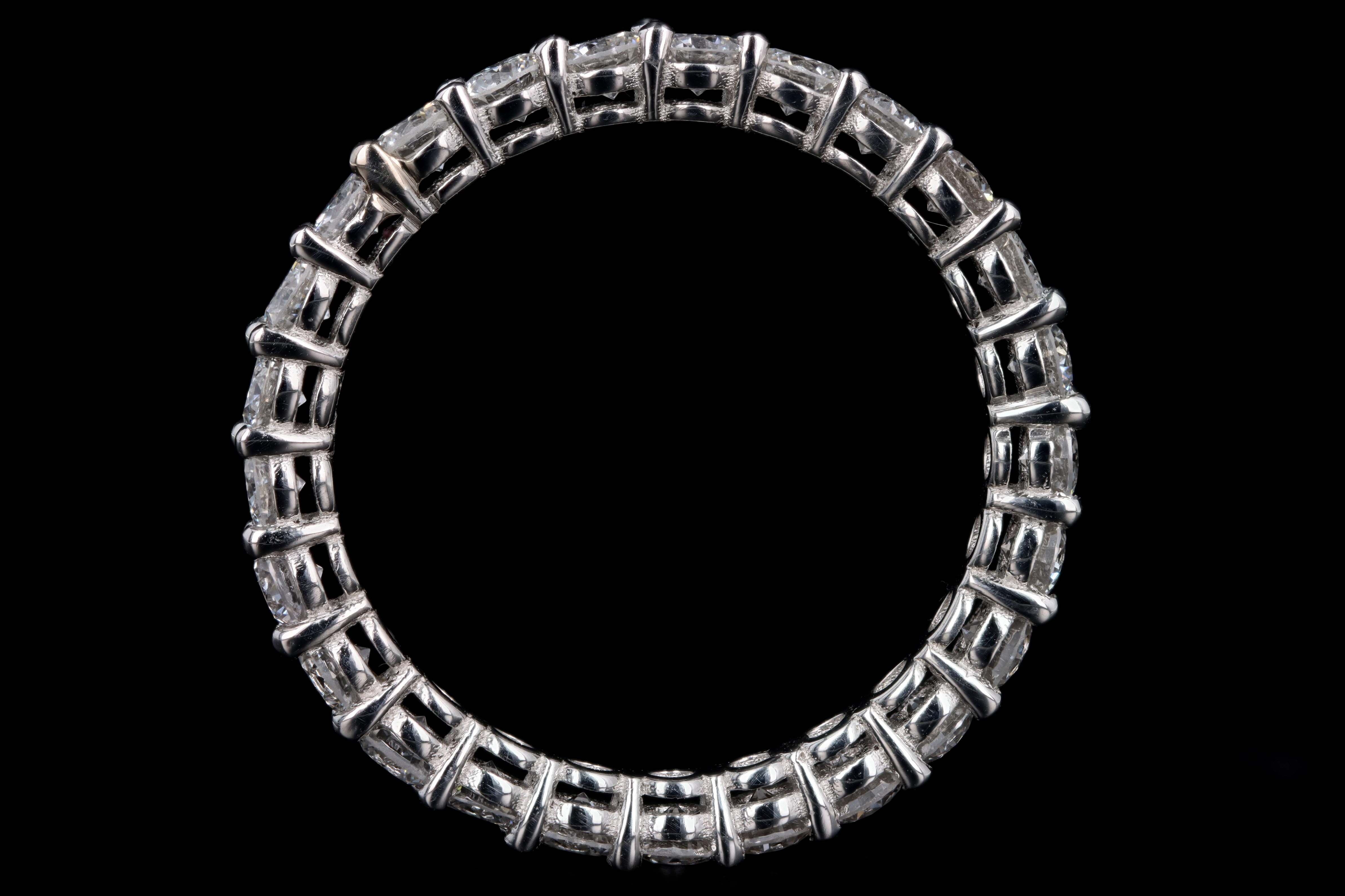 New Platinum 1.94 Carat Total Weight Diamond Eternity Band - Queen May