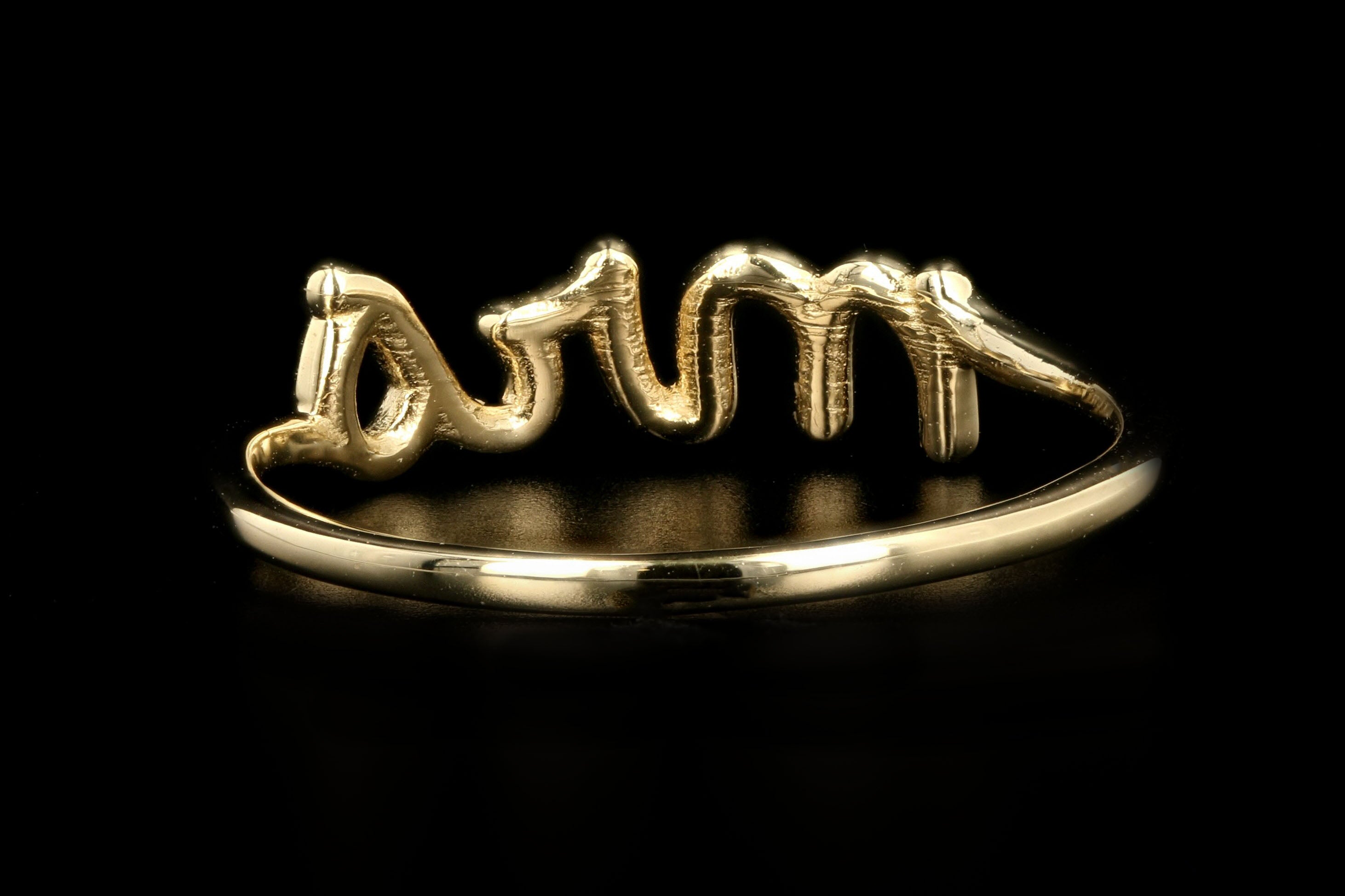 New 14K Yellow Gold Mrs. Ring - Queen May