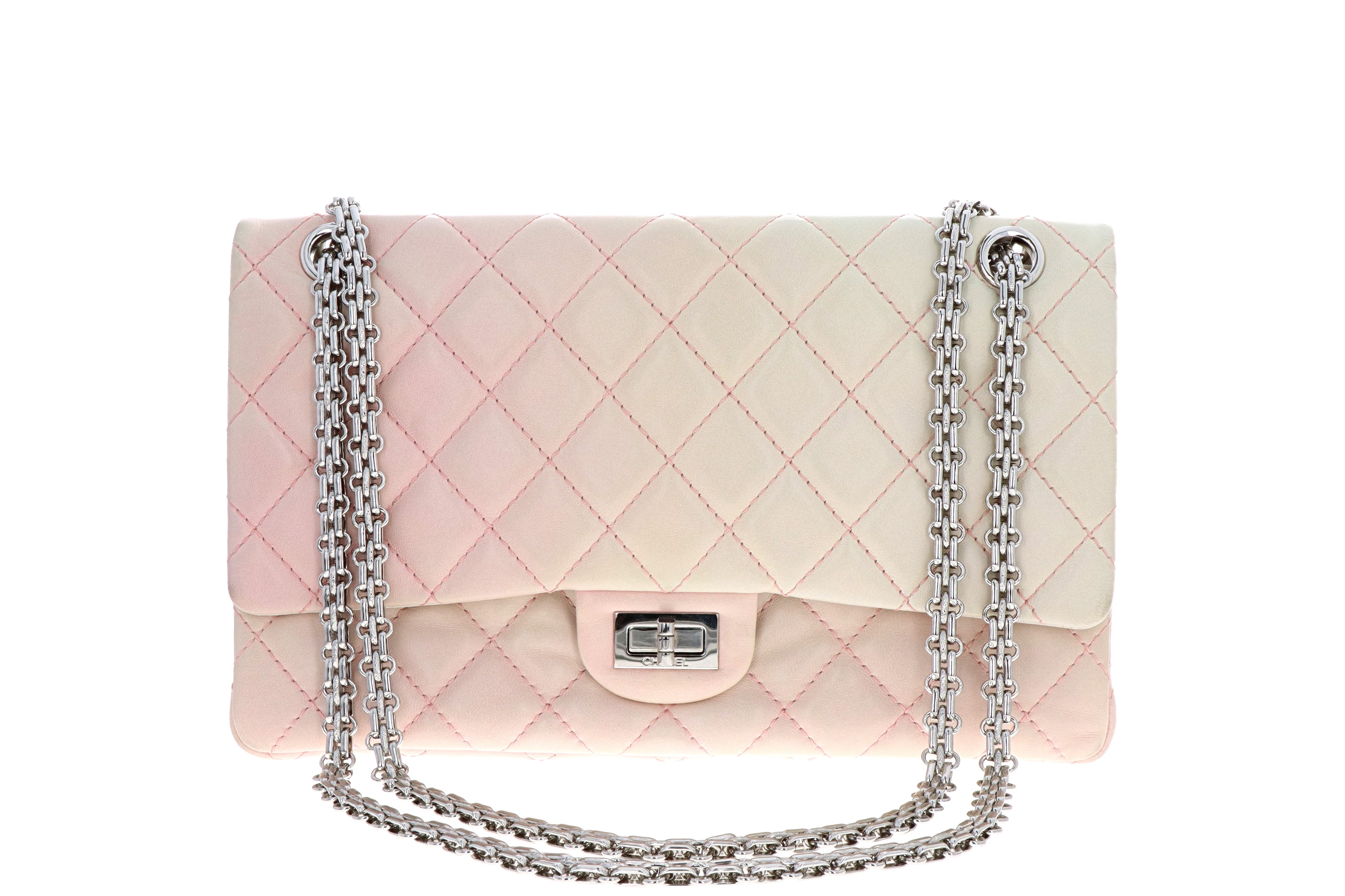 Chanel Lambskin 2.55 Reissue 227 Double Flap Bag Degrade Pink - Queen May