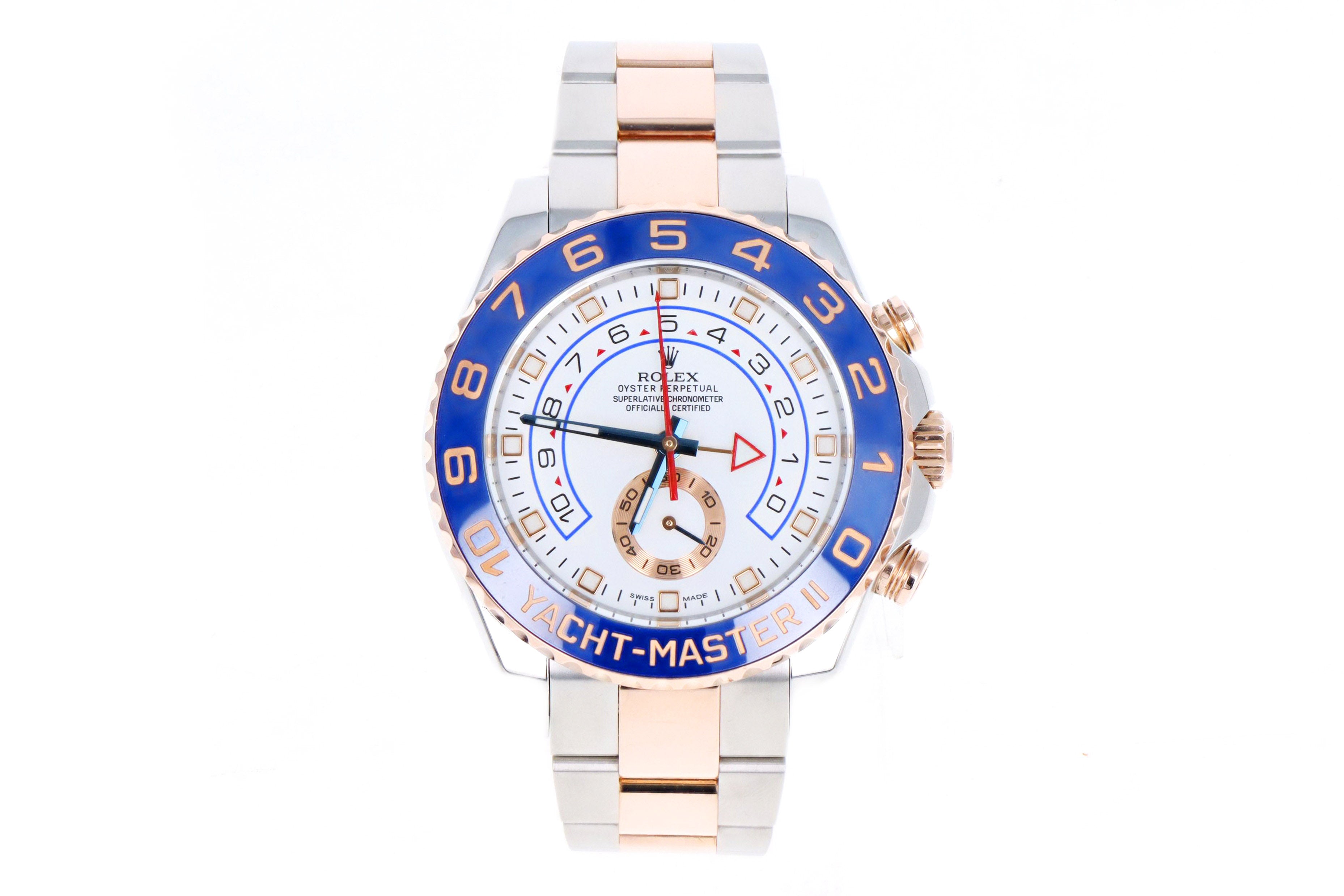 Rolex Yacht-Master II Two Tone Everose Model 116681 With Papers - Queen May