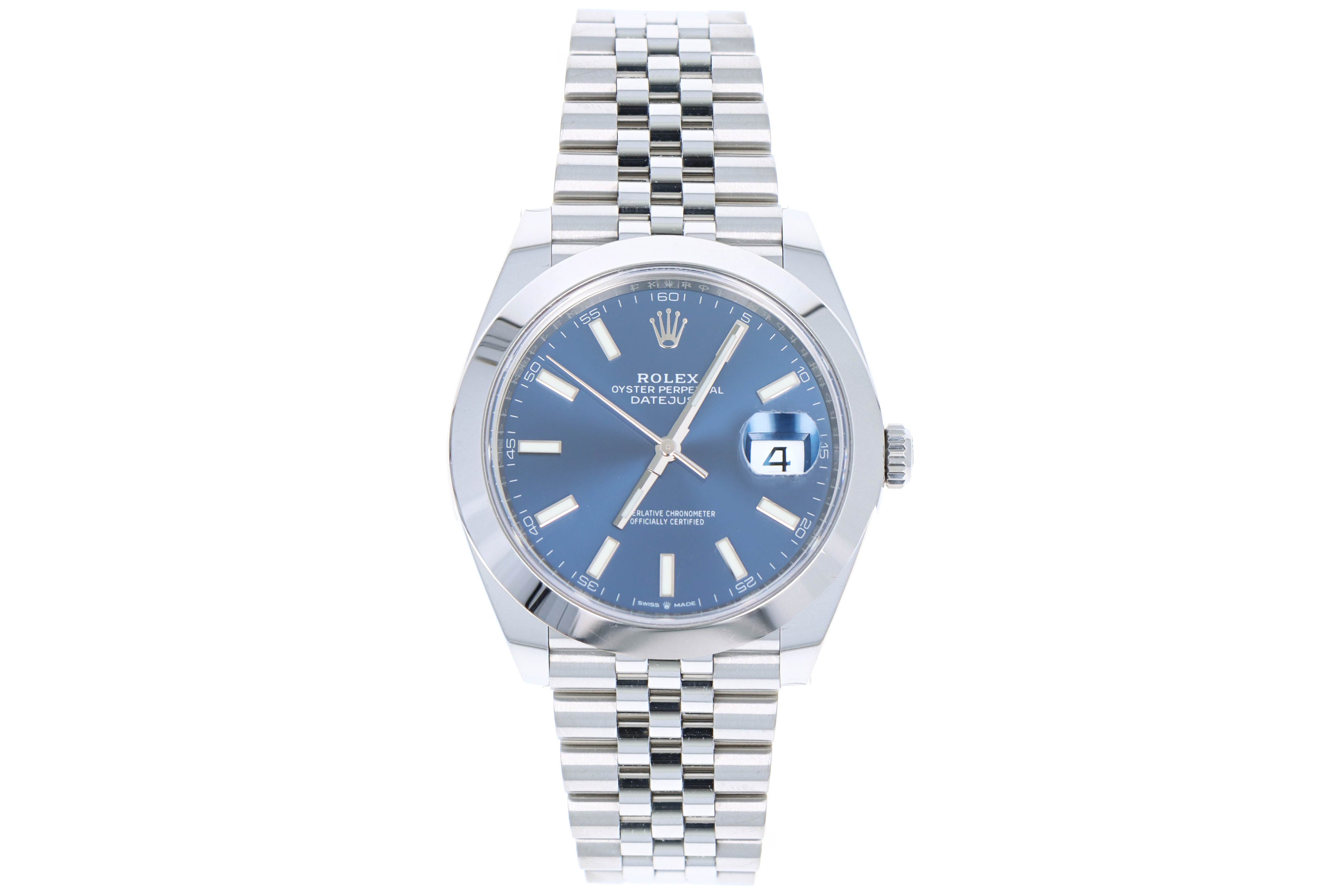 Rolex Datejust 126300 Blue Stick Dial - Queen May