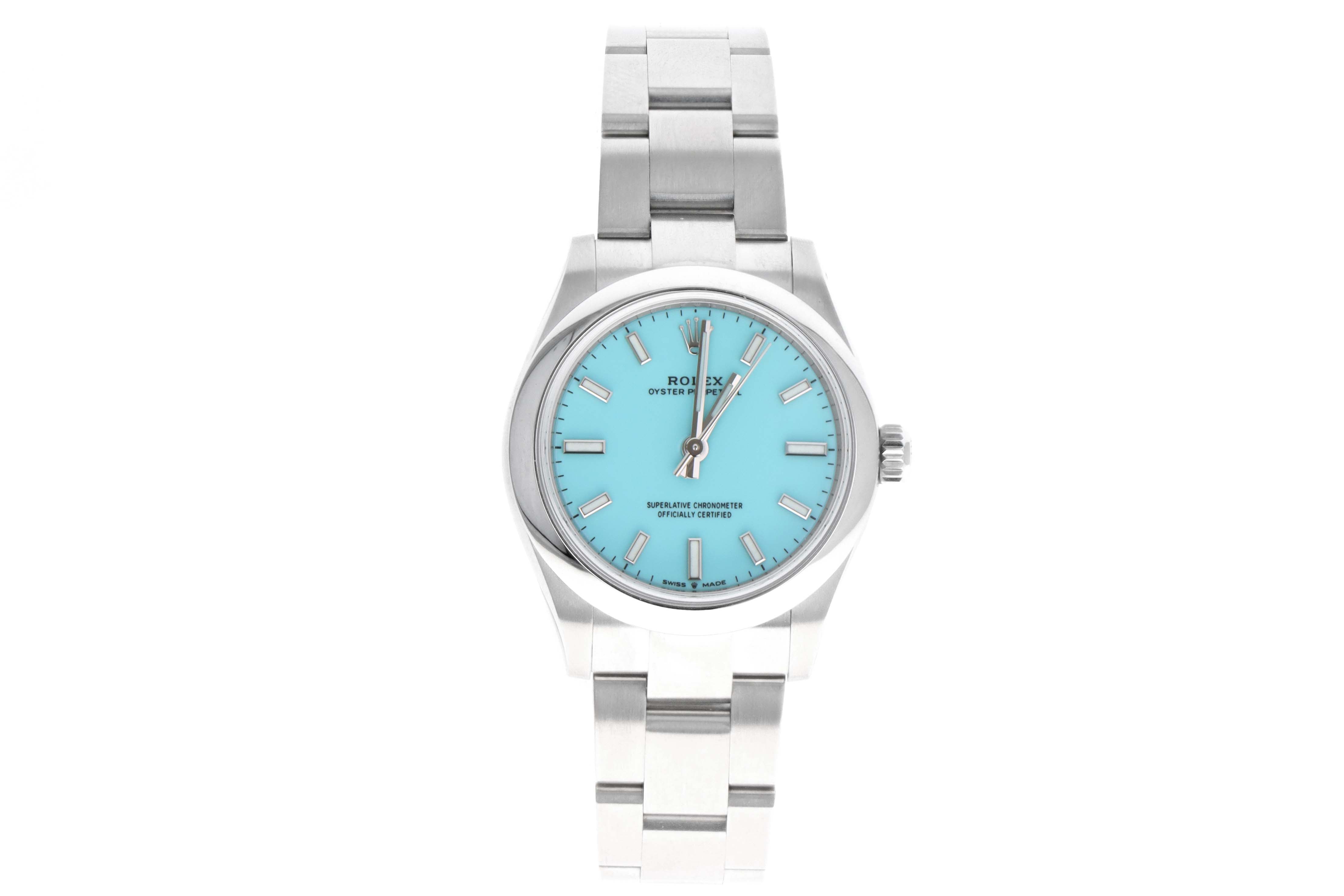Brand New Rolex Oyster Perpetual ''Stella Collection'' Turquoise Dial - Queen May