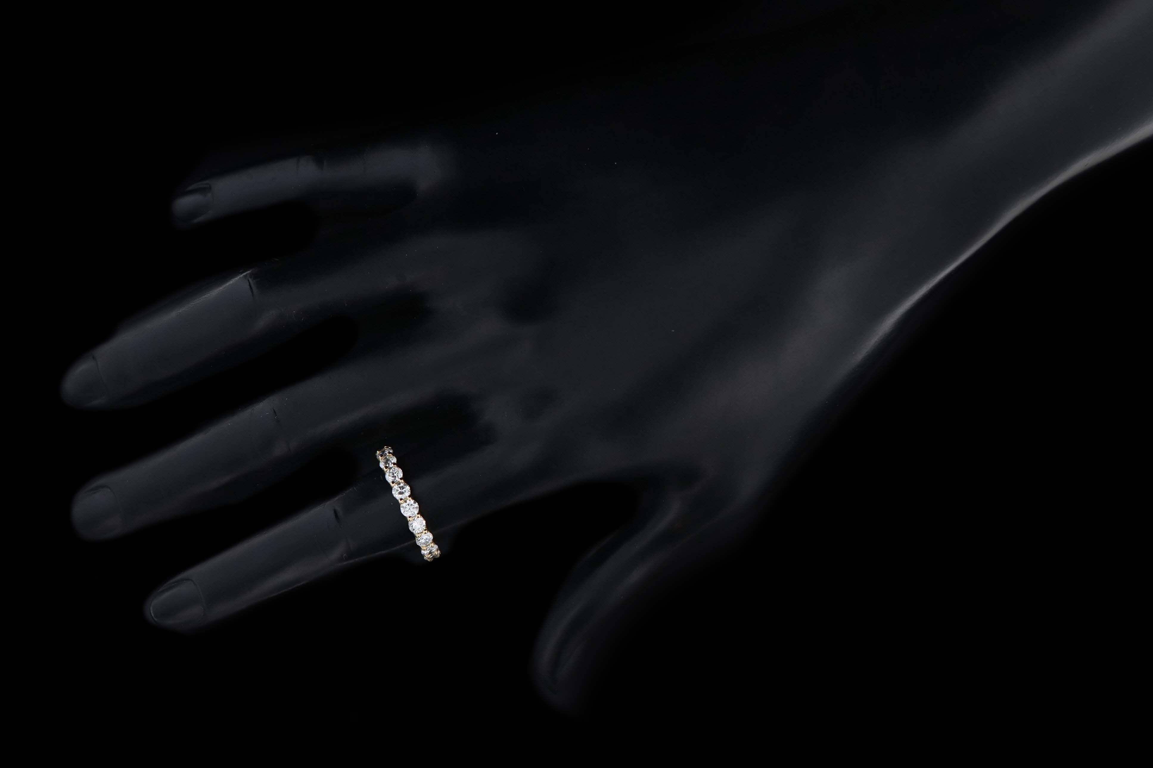 New Platinum 1.94 Carat Total Weight Diamond Eternity Band - Queen May