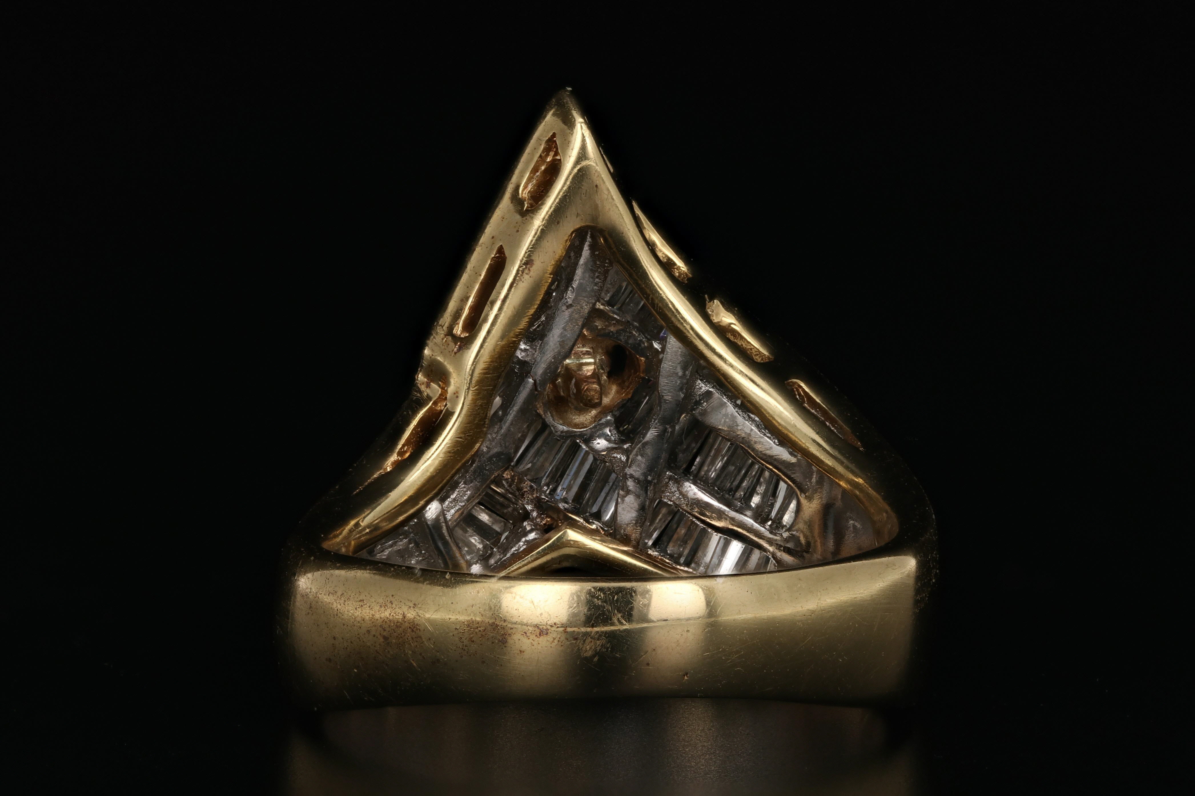 Vintage 18K Yellow Gold .50 Carat Ruby and Diamond Ring - Queen May