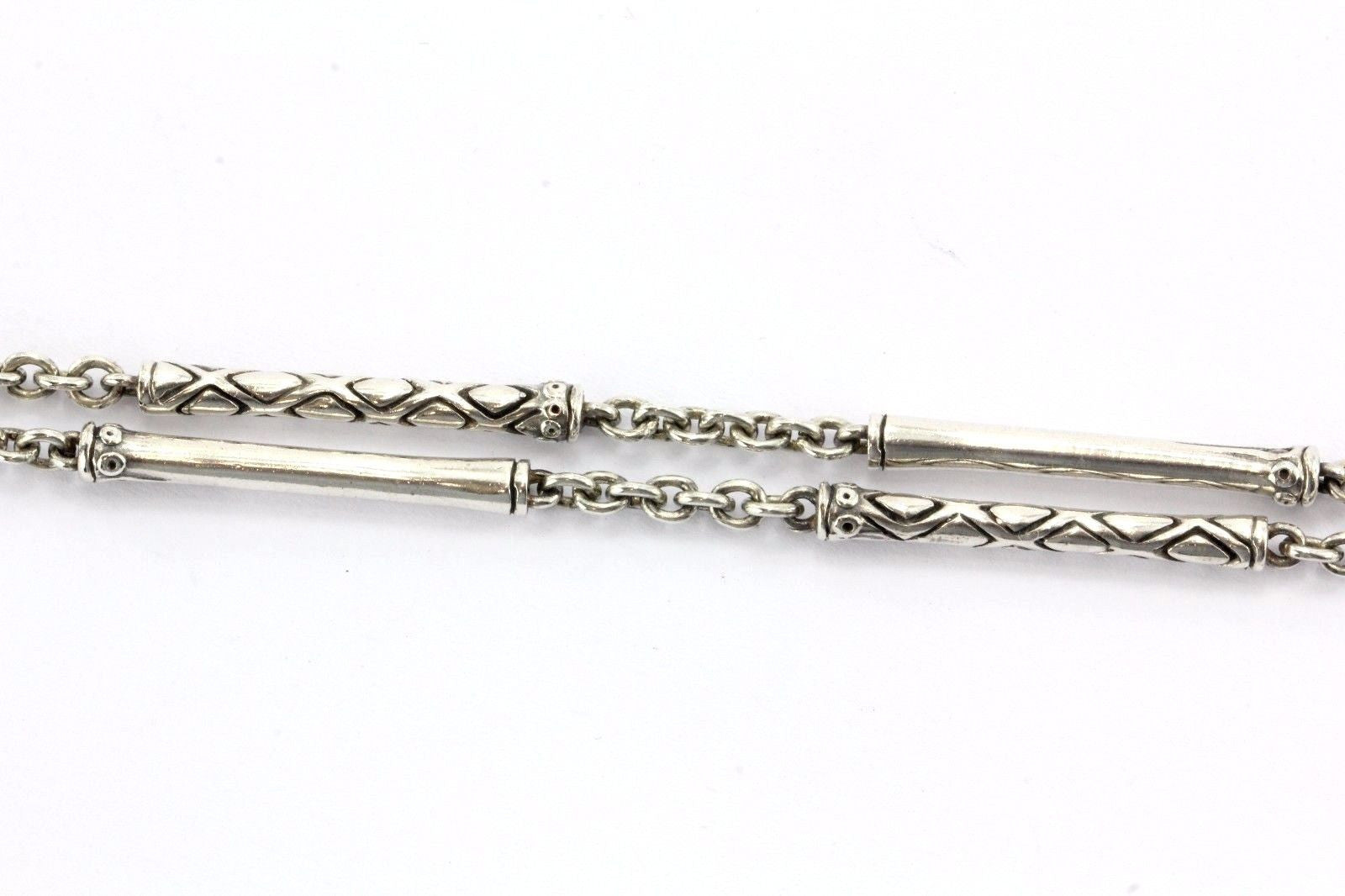 John Hardy Sterling Silver Bamboo Triple Circle Pendant 36" Sautior Necklace - Queen May