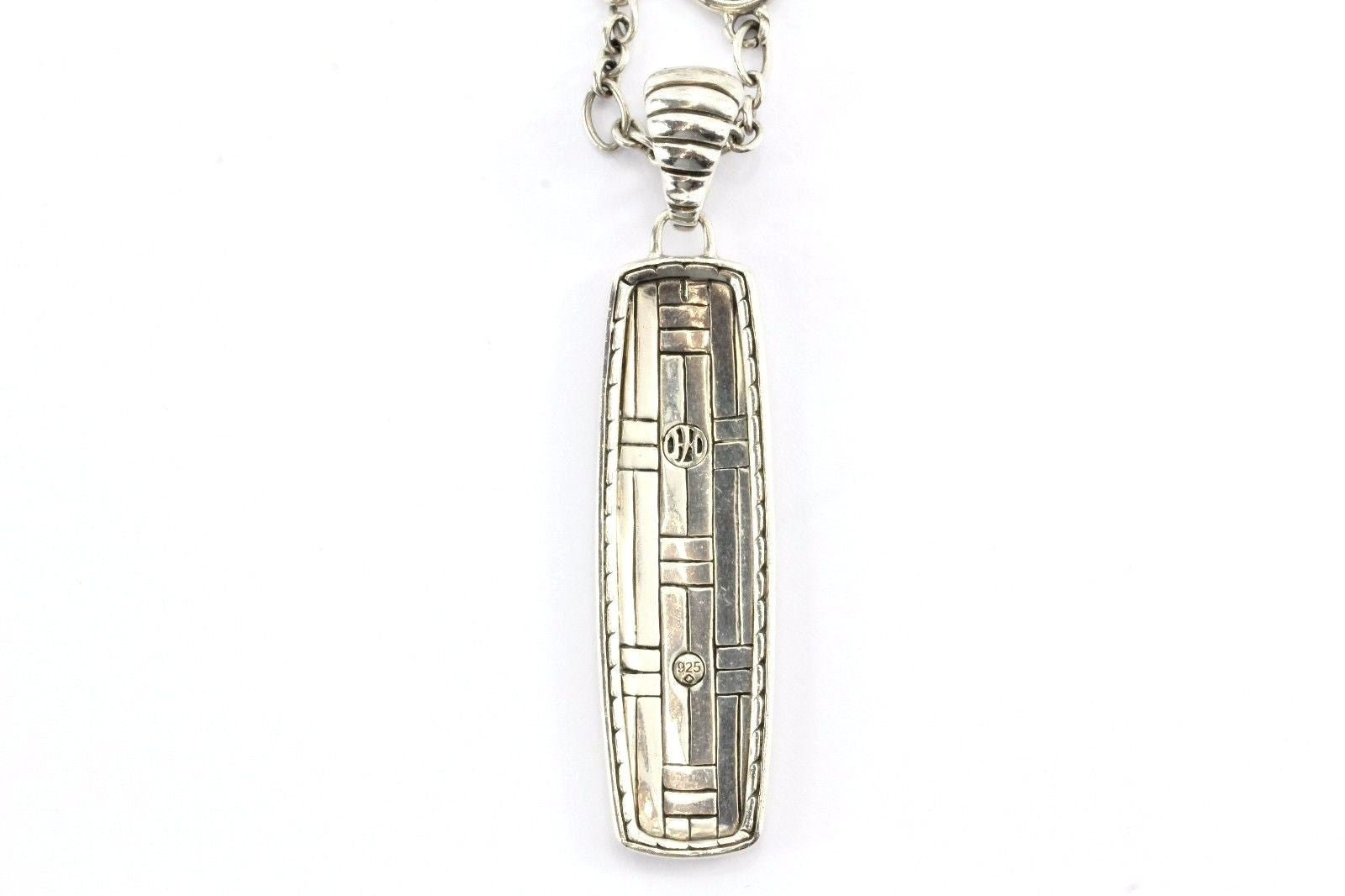 John Hardy Sterling Basket Weave Multi Link Enhancer And Necklace - Queen May
