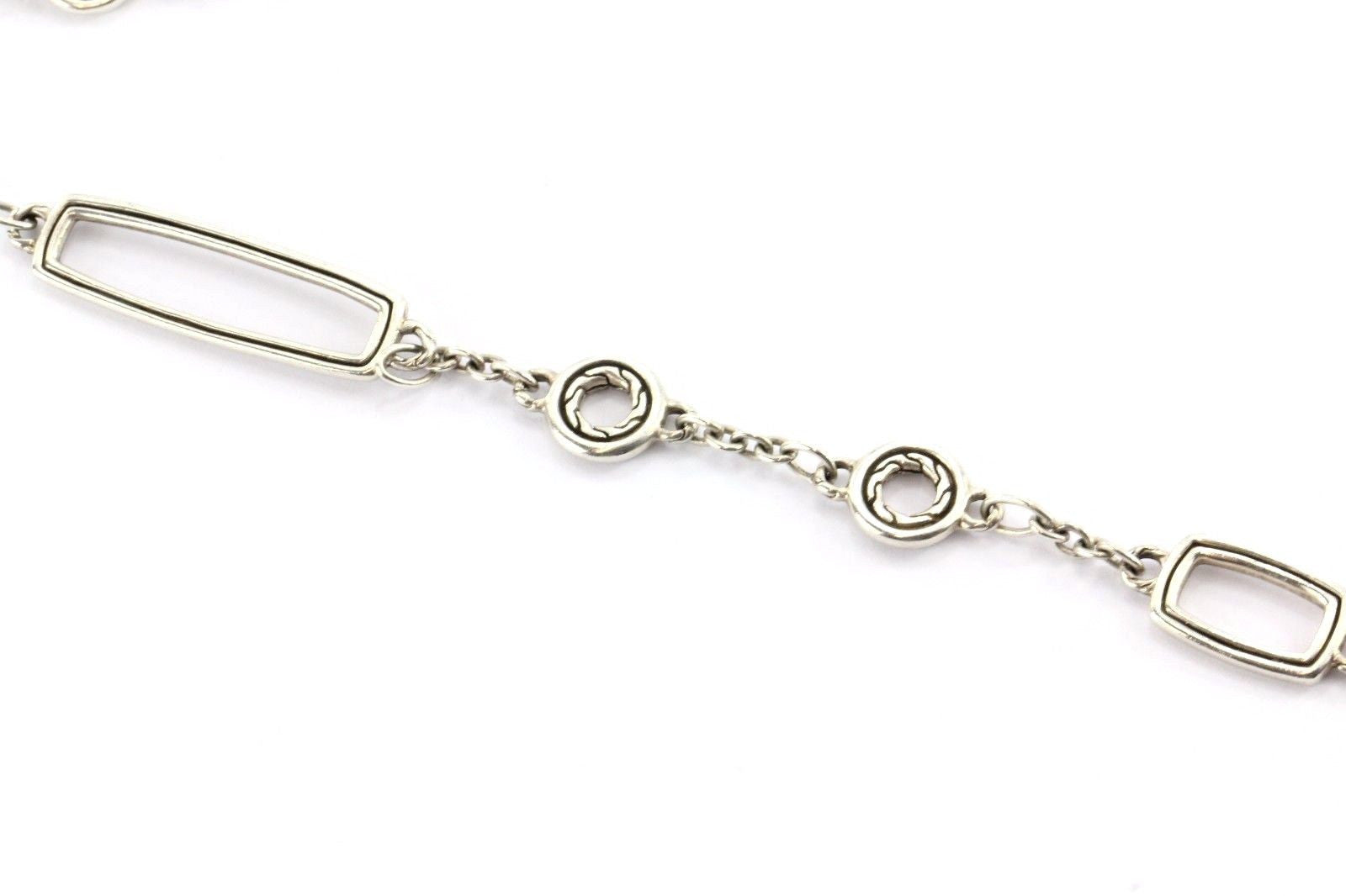 John Hardy Sterling Basket Weave Multi Link Enhancer And Necklace - Queen May