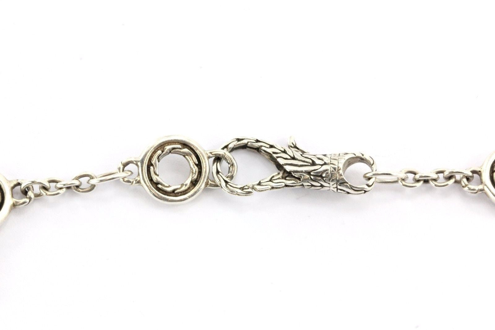 John Hardy Sterling Basket Weave Multi Link Enhancer And Necklace - Queen May