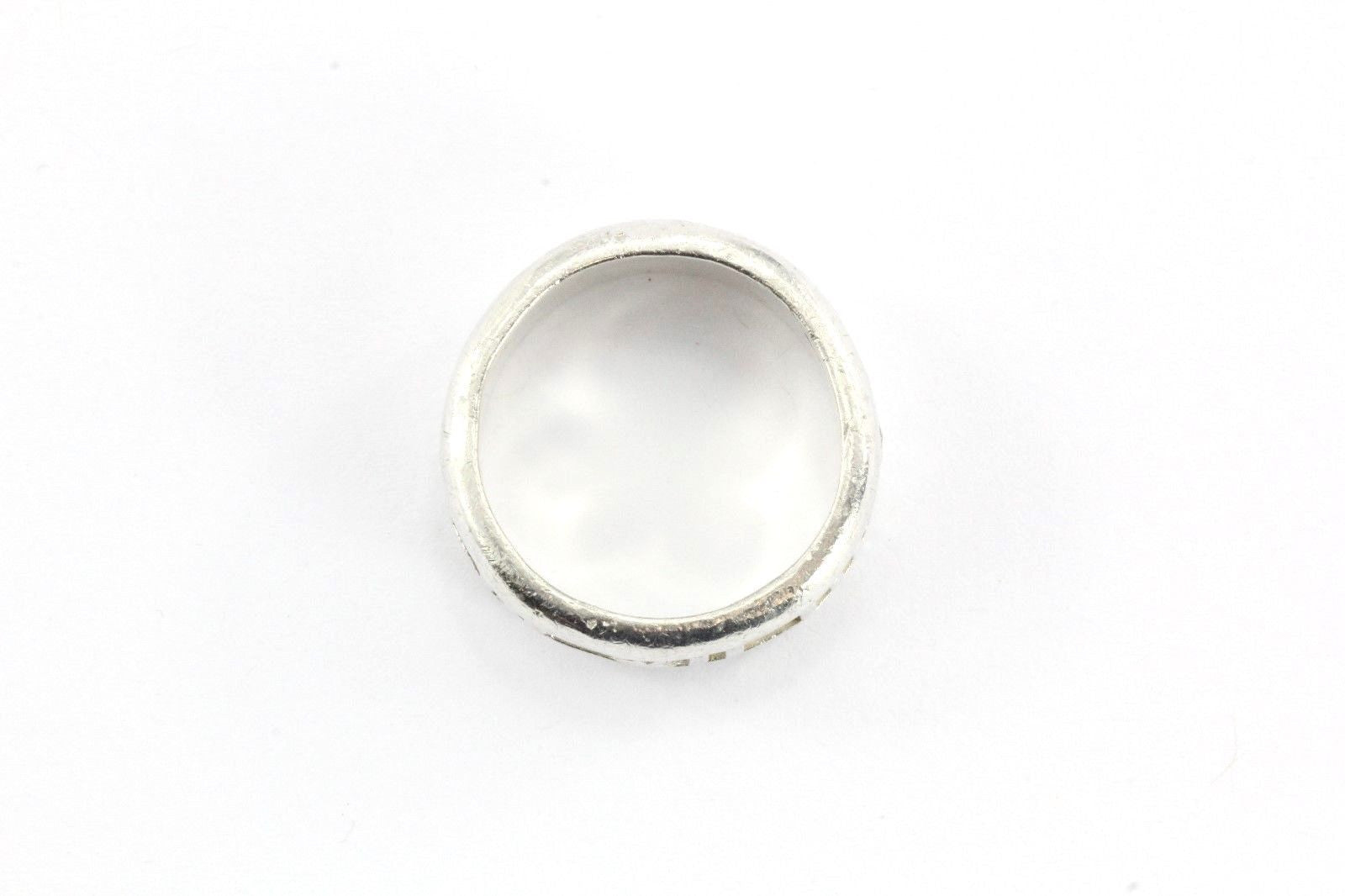 Tiffany & Co Sterling Silver Atlas Band Ring 9mm Size 8.75 - Queen May
