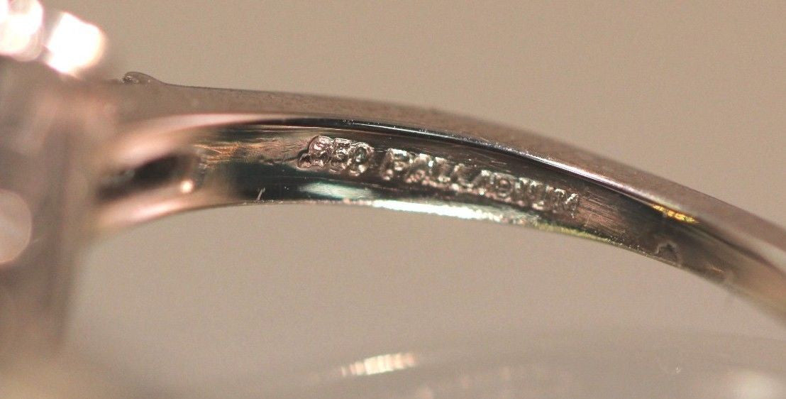 Tiffany & Co. Emerald Cut Diamond Palladium Engagement Ring - Queen May