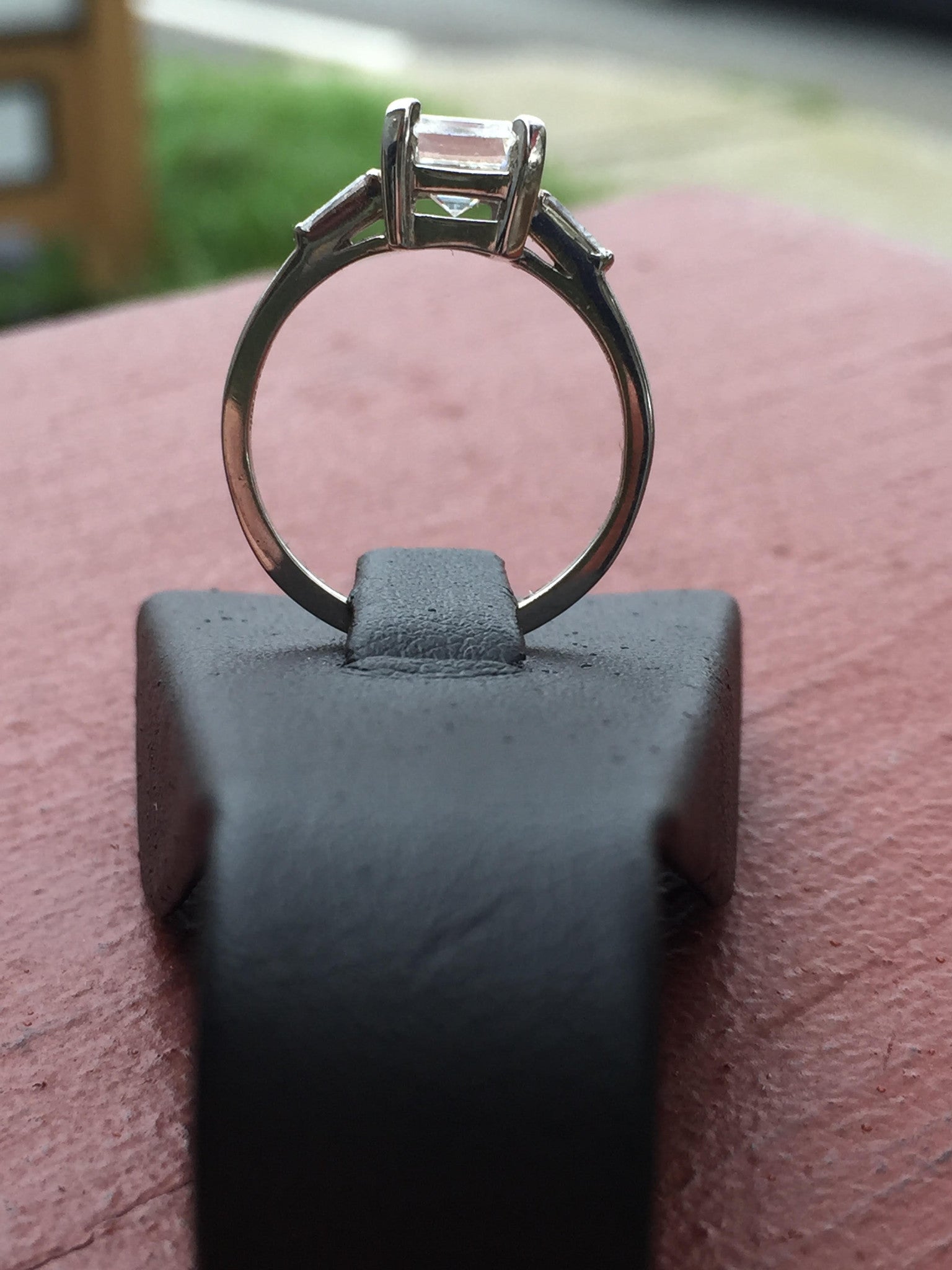 Tiffany & Co. Emerald Cut Diamond Palladium Engagement Ring - Queen May