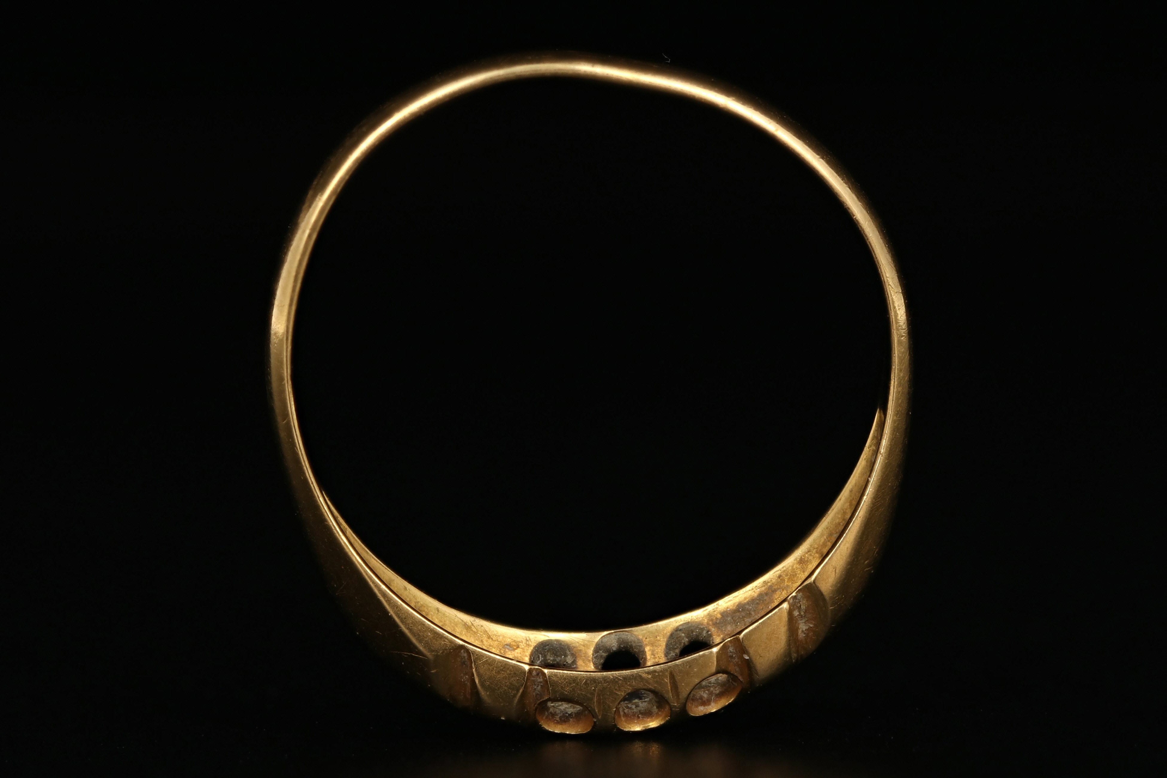 Victorian 18K Yellow Gold .09 Carat Ruby and Rose Cut Diamond RIng - Queen May