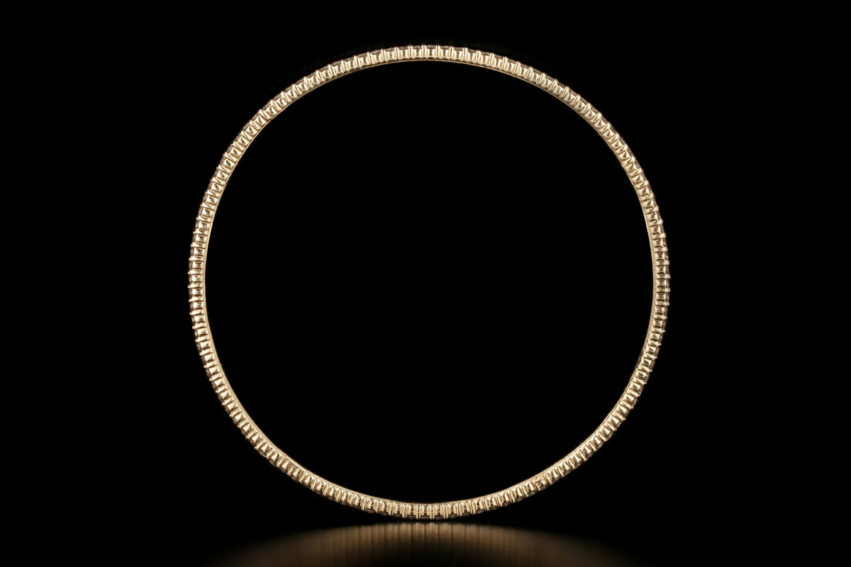 14K Yellow Gold 2.87 Carat Diamond Bangle - Queen May